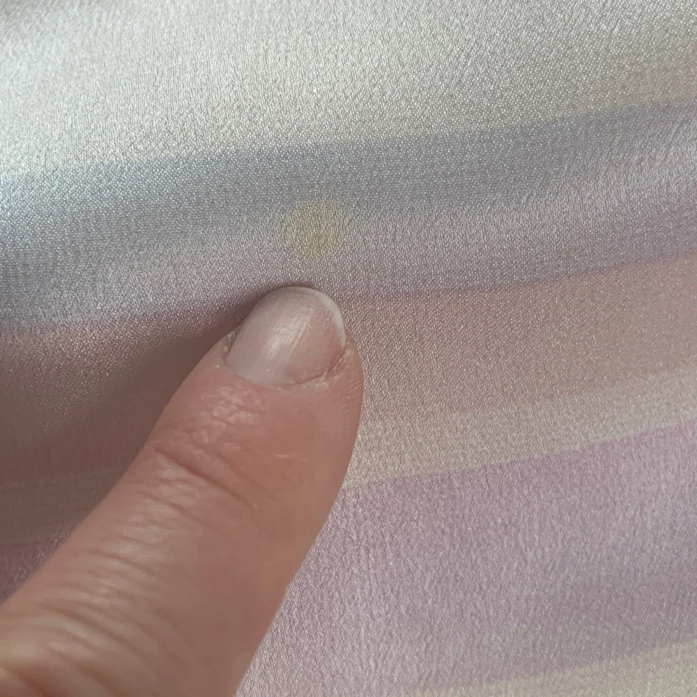 Liz Claiborne vintage silk scarf pastel stripes